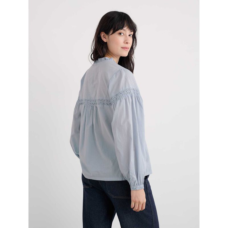 Seasalt Cornwall Gwel Top - Blue Fog image number 1